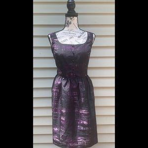 Kenzie Purple & Black Tank Dress